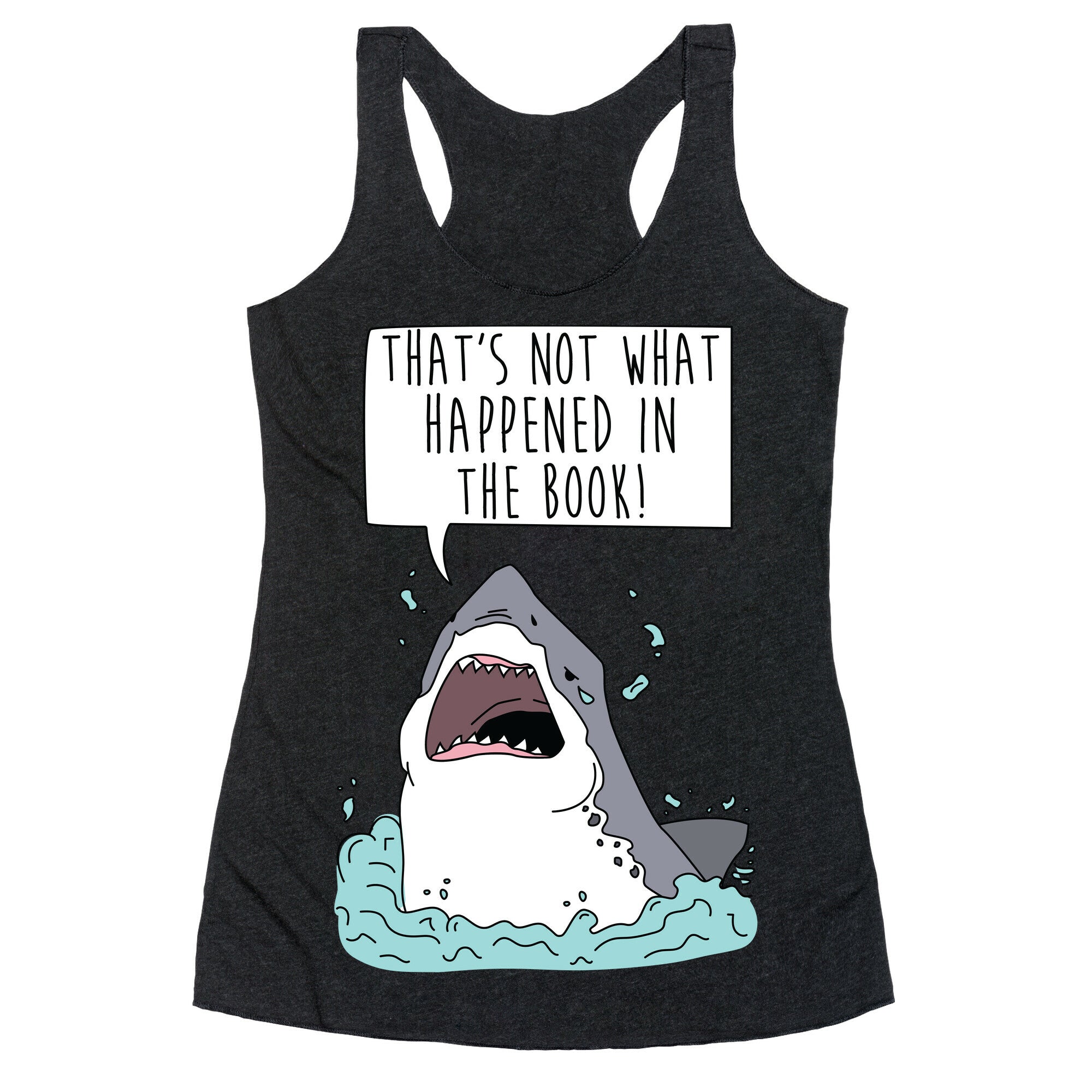 Book Shark Racerback Tank